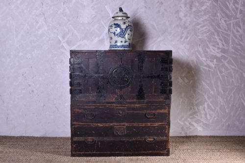 japanese meiji period campaign chest - CATEGORY: ANTIQUE CUPBOARDS - DATED 19TH CENTURY