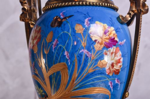 PORCELAIN SEVRES STYLE LAMP - ADDITIONAL PHOTO 5