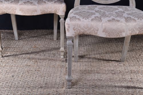 PAIR OF PAINTED WHEEL BACK CHAIRS - ADDITIONAL PHOTO 5
