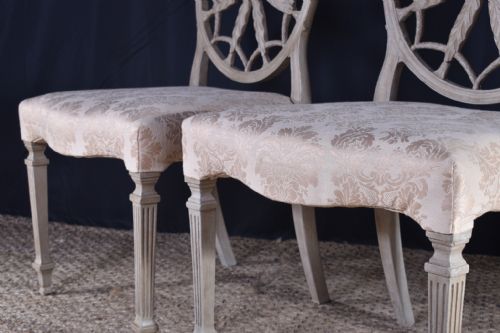 PAIR OF PAINTED WHEEL BACK CHAIRS - ADDITIONAL PHOTO 6