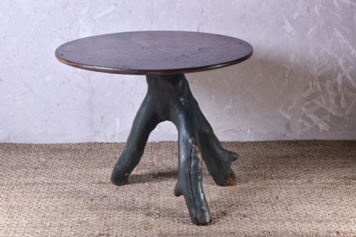 rustic log table - CATEGORY: ANTIQUE TABLES - DATED 1900