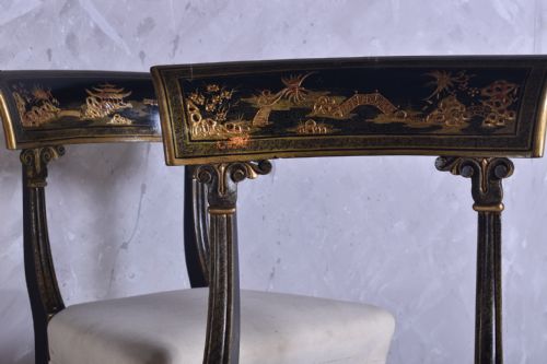 PAIR OF WILLIAM IV CHINOISERIE CHAIRS - ADDITIONAL PHOTO 1