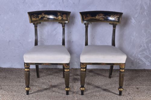 PAIR OF WILLIAM IV CHINOISERIE CHAIRS - ADDITIONAL PHOTO 2