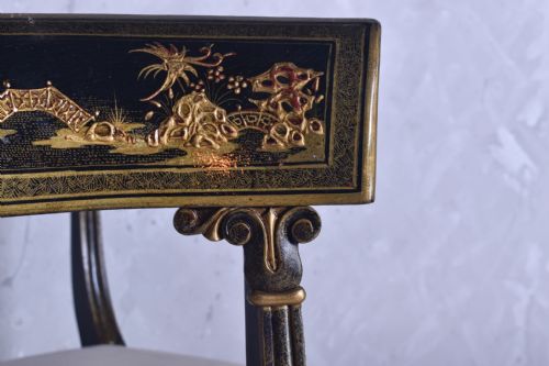 PAIR OF WILLIAM IV CHINOISERIE CHAIRS - ADDITIONAL PHOTO 3