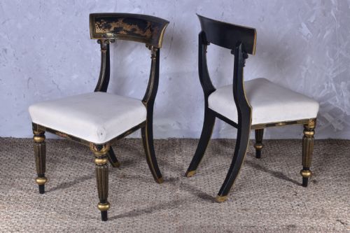 PAIR OF WILLIAM IV CHINOISERIE CHAIRS - ADDITIONAL PHOTO 4