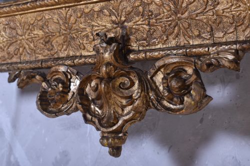 19TH CENTURY GILT GESSO WALL MIRROR - ADDITIONAL PHOTO 3