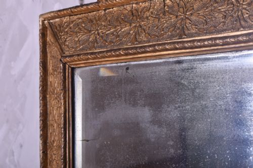 19TH CENTURY GILT GESSO WALL MIRROR - ADDITIONAL PHOTO 5