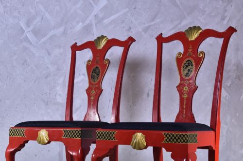 PAIR OF GEORGE III STYLE PAINTED SIDE CHAIRS - ADDITIONAL PHOTO 9