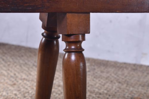PAIR OF 19TH CENTURY FRUITWOOD BENCHES - ADDITIONAL PHOTO 5