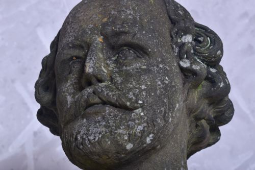 WILLIAM SHAKESPEARE SANDSTONE BUST - ADDITIONAL PHOTO 8