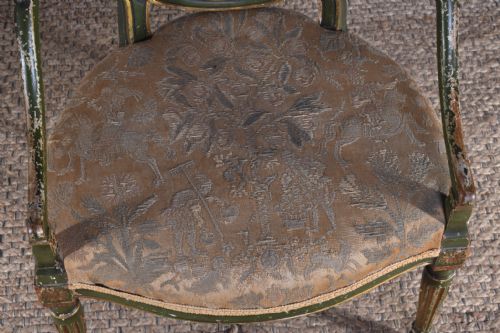 GEORGE III PAINTED OVALBACK ARMCHAIR - ADDITIONAL PHOTO 8