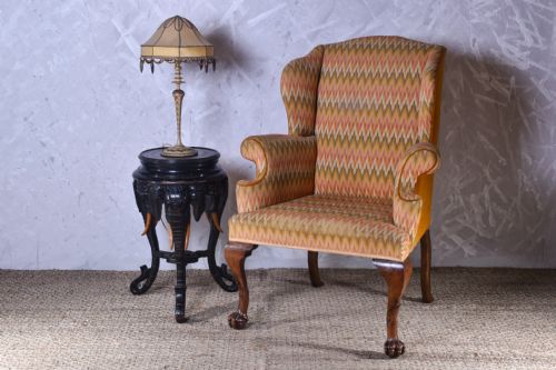 CARVED ELEPHANT SIDE TABLE - ADDITIONAL PHOTO 3