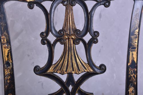 PAIR OF CHINESE CHIPPENDALE STYLE SIDE CHAIRS - ADDITIONAL PHOTO 2