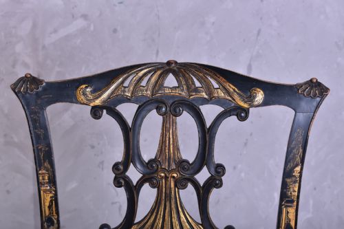 PAIR OF CHINESE CHIPPENDALE STYLE SIDE CHAIRS - ADDITIONAL PHOTO 4
