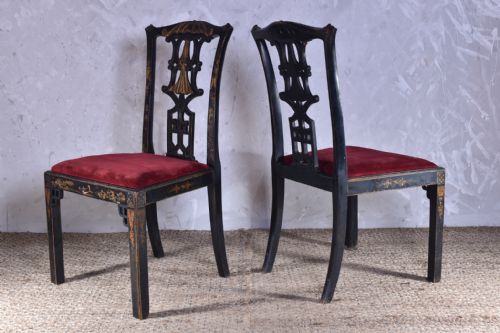 PAIR OF CHINESE CHIPPENDALE STYLE SIDE CHAIRS - ADDITIONAL PHOTO 6