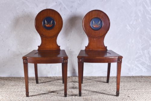 PAIR OF GEORGE III HALL CHAIRS - ADDITIONAL PHOTO 7