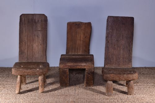 A TRIO OF WELSH SLATE SPLITTERS CHAIRS - ADDITIONAL PHOTO 1