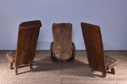 A TRIO OF WELSH SLATE SPLITTERS CHAIRS - ADDITIONAL PHOTO 2