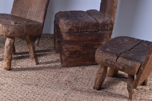 A TRIO OF WELSH SLATE SPLITTERS CHAIRS - ADDITIONAL PHOTO 5