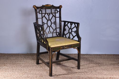 CHINESE CHIPPENDALE STYLE ARMCHAIR - ADDITIONAL PHOTO 4