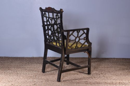 CHINESE CHIPPENDALE STYLE ARMCHAIR - ADDITIONAL PHOTO 5