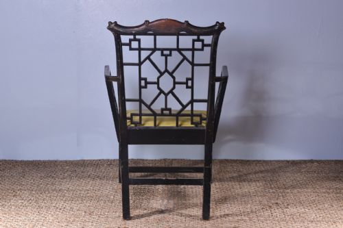 CHINESE CHIPPENDALE STYLE ARMCHAIR - ADDITIONAL PHOTO 6