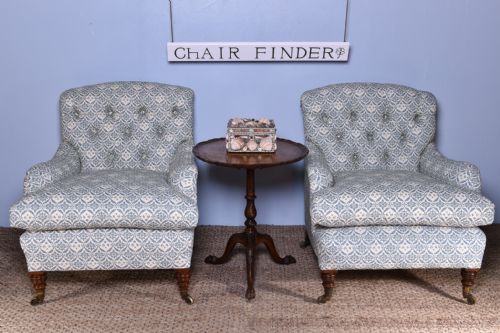 PAIR OF HOWARD SONS BRIDGEWATER ARMCHAIRS - ADDITIONAL PHOTO 3
