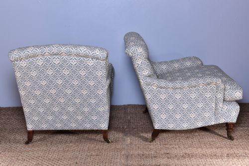 PAIR OF HOWARD SONS BRIDGEWATER ARMCHAIRS - ADDITIONAL PHOTO 5