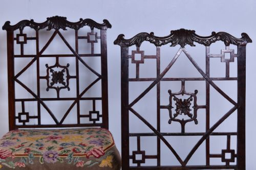 PAIR OF ROBERT MANWARING STYLE SIDE CHAIRS - ADDITIONAL PHOTO 1