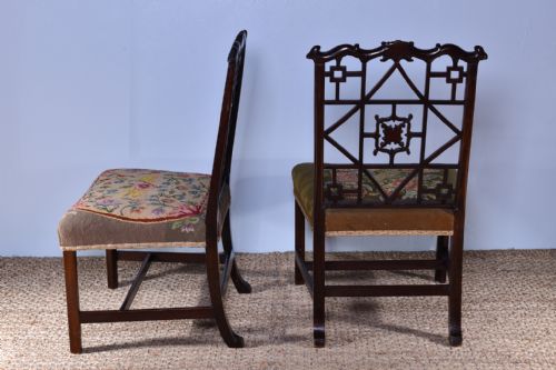 PAIR OF ROBERT MANWARING STYLE SIDE CHAIRS - ADDITIONAL PHOTO 5