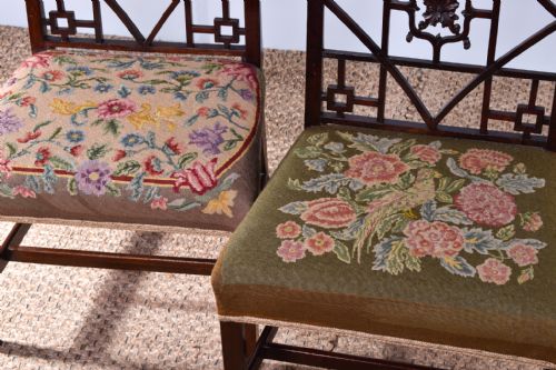 PAIR OF ROBERT MANWARING STYLE SIDE CHAIRS - ADDITIONAL PHOTO 6