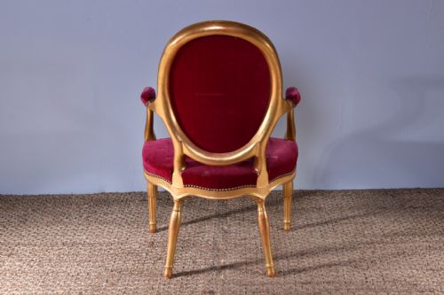GEORGE III GILTWOOD OPEN ARMCHAIR - ADDITIONAL PHOTO 8