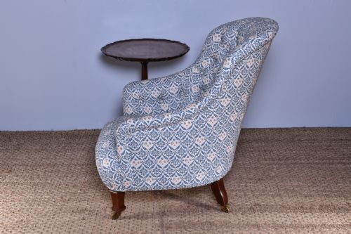 HOWARD SONS BUTTON BACK ARMCHAIR - ADDITIONAL PHOTO 8