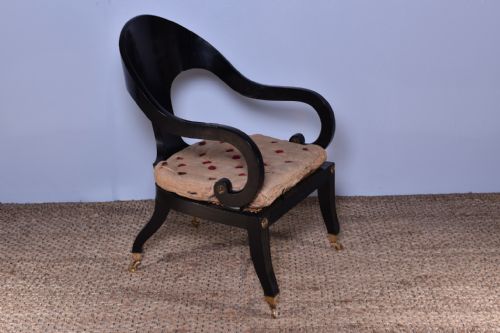 REGENCY KLISMOS ARMCHAIR - ADDITIONAL PHOTO 1