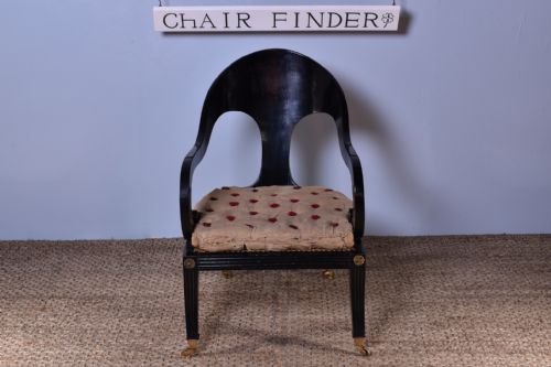 REGENCY KLISMOS ARMCHAIR - ADDITIONAL PHOTO 2