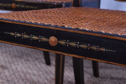 PAIR OF GEORGE III PAINTED SHEILDBACK CHAIRS - ADDITIONAL PHOTO 7