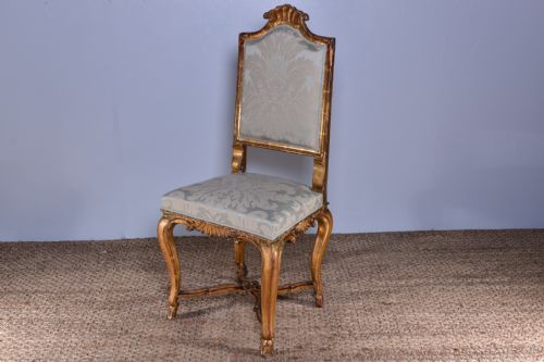18th century giltwood side chair - CATEGORY: ANTIQUE CHAIRS - DATED 18TH CENTURY