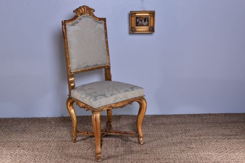 18TH CENTURY GILTWOOD SIDE CHAIR - ADDITIONAL PHOTO 2