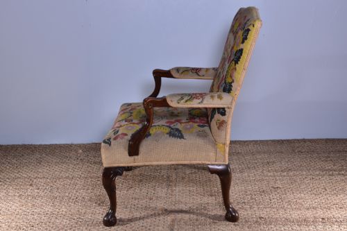 MAHOGANY GAINSBOROUGH ARMCHAIR - ADDITIONAL PHOTO 7