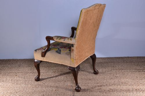 MAHOGANY GAINSBOROUGH ARMCHAIR - ADDITIONAL PHOTO 8