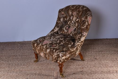 GILLOWS BUTTONBACK BEDROOM CHAIR - ADDITIONAL PHOTO 1