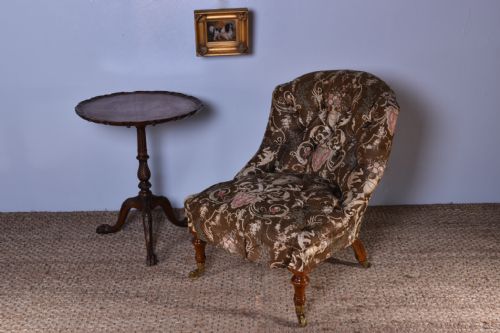 GILLOWS BUTTONBACK BEDROOM CHAIR - ADDITIONAL PHOTO 2