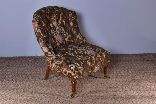 GILLOWS BUTTONBACK BEDROOM CHAIR - ADDITIONAL PHOTO 3