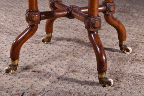 MAHOGANY FAUX BAMBOO SIDE TABLE - ADDITIONAL PHOTO 4