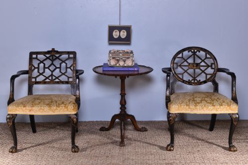 pair of chinoiserie armchairs - CATEGORY: ANTIQUE CHAIRS - DATED EDWARDIAN