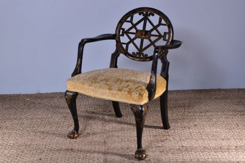 PAIR OF CHINOISERIE ARMCHAIRS - ADDITIONAL PHOTO 4