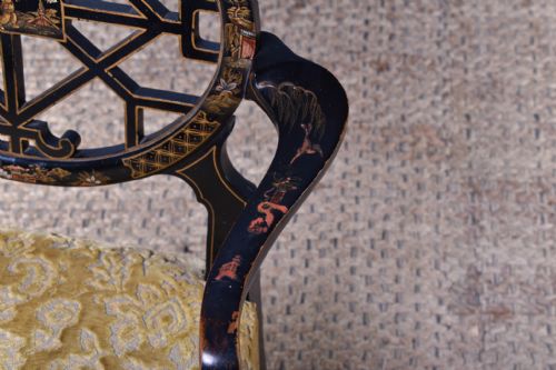 PAIR OF CHINOISERIE ARMCHAIRS - ADDITIONAL PHOTO 8