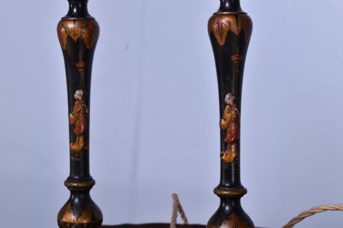 PAIR OF CHINOISERIE TABLE LAMPS - ADDITIONAL PHOTO 3