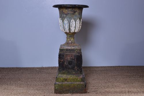 briggs cast iron urn - CATEGORY: ANTIQUE METAL - DATED VICTORIAN