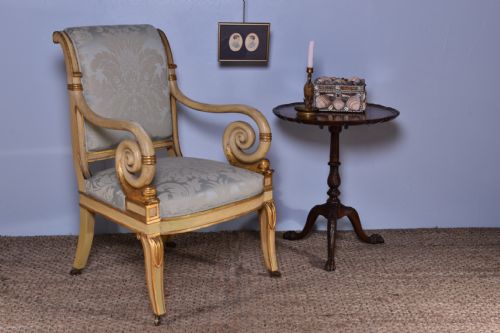 REGENCY PAINTED ARMCHAIR - ADDITIONAL PHOTO 1